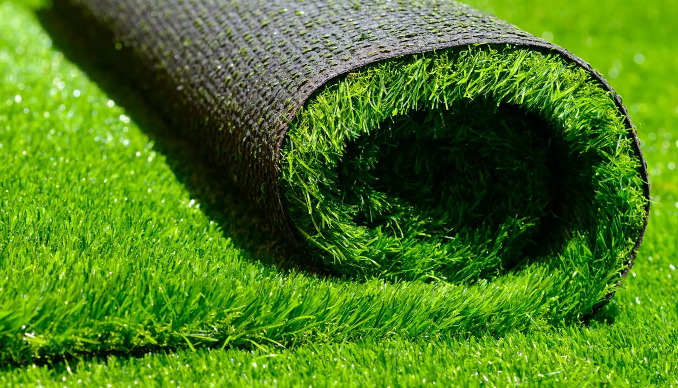 Eco-friendly artificial grass roll ready for installation in Waukegan, IL