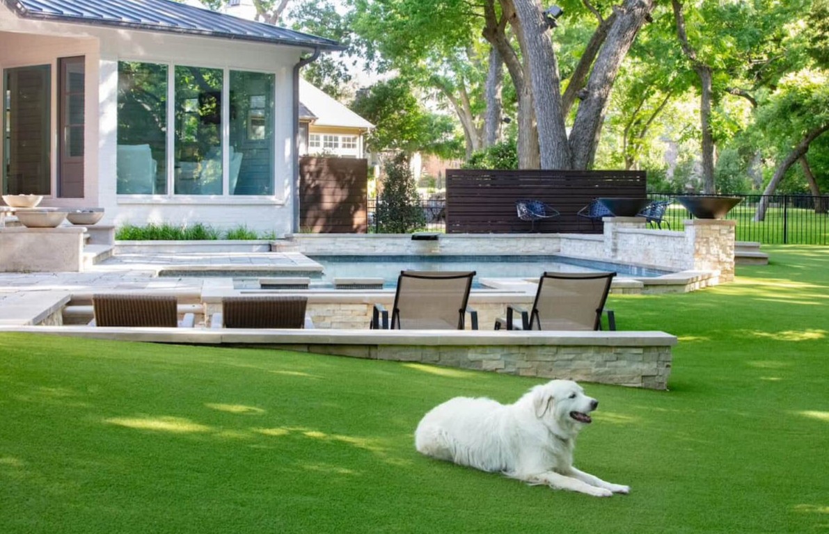 Pet-safe artificial turf with advanced drainage system in Waukegan, IL
